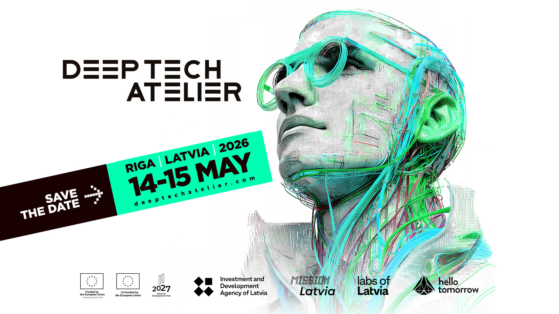 Deep Tech Atelier 2026 campaign artwork on a white background